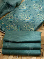 Blue Cotton Dress Material