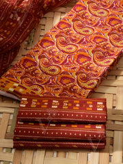 Brown  Cotton Dress Material