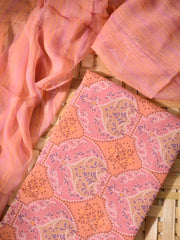 Pink Cotton Dress Material