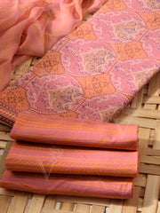 Pink Cotton Dress Material