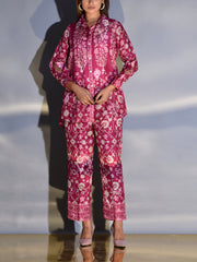 _label_New, DD28, MTO, U2, Co Ord set, Pant Set, Printed , Pink , Purple