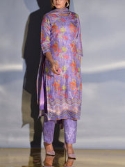 Purple Vasansi Silk Suit Set