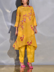 Yellow Vasansi Silk Co Ord Set