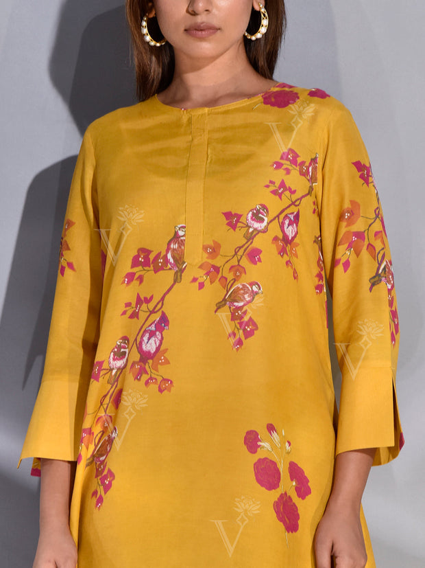 Yellow Vasansi Silk Co Ord Set