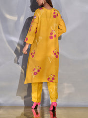 Yellow Vasansi Silk Co Ord Set