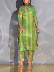 Light Green Vasansi Silk Suit Set