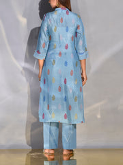 Baby Blue Vasansi Silk kurta