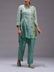 Green Vasansi Silk Co Ord Set