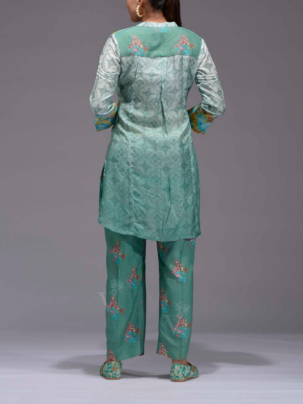 Green Vasansi Silk Co Ord Set
