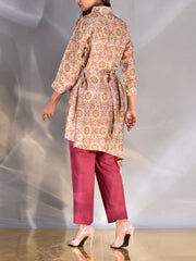 Multi-Color Vasansi Silk Printed Kurti