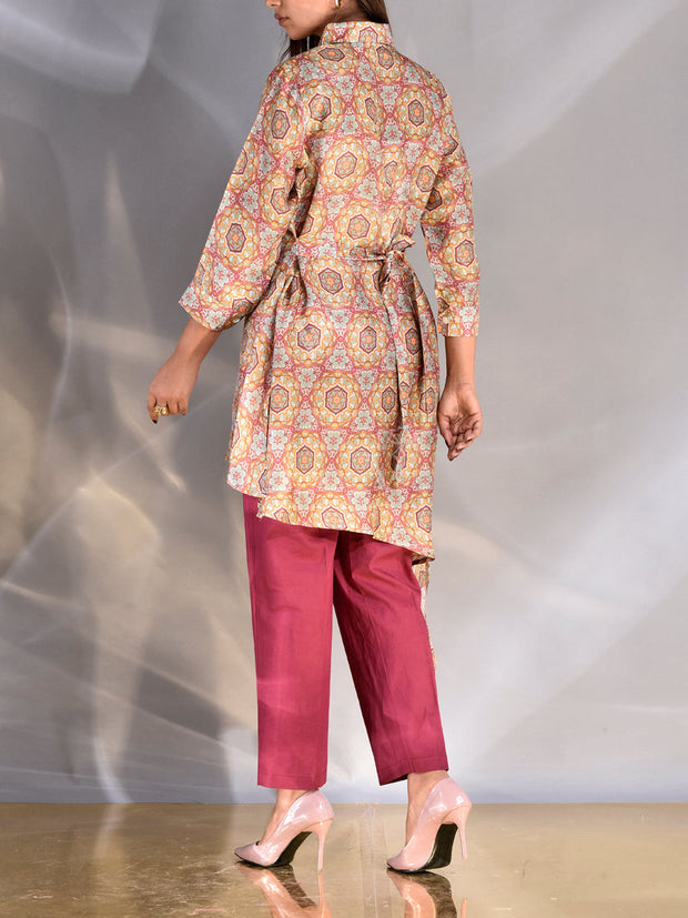 Multi-Color Vasansi Silk Printed Kurti
