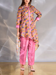 Multi Color Vasansi Silk Semi-Formal Set