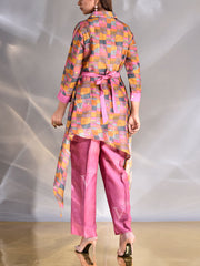 Multi Color Vasansi Silk Semi-Formal Set