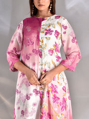 Pink Vasansi Silk Printed Co Ord Set
