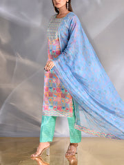 Multi Color Vasansi Silk Suit Set