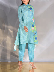Blue Vasansi Silk Co Ord Set