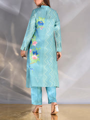 Blue Vasansi Silk Co Ord Set