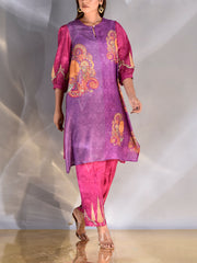 Purple Vasansi Silk Co Ord Set
