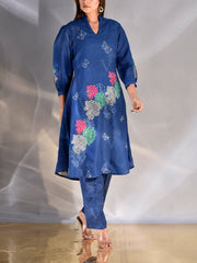 Blue Vasansi Silk Co Ord Set