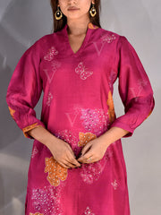 Pink Vasansi Silk Co Ord Set