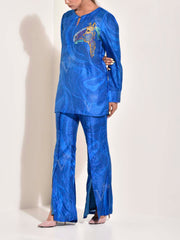 Blue Vasansi Silk Co Ord set