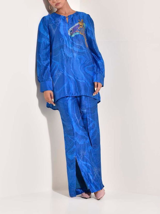 Blue Vasansi Silk Co Ord set