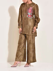 Olive Green Vasansi Silk Co Ord set