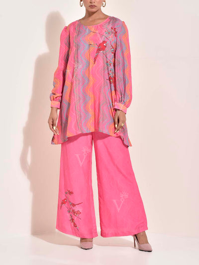 KS, DD28, MTO, Pink , Vasansi Silk , Leheriya , Co Ord Set , monsoon24 , leheriya Co Ord set
