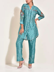 Pine Vasansi Silk Co Ord Set