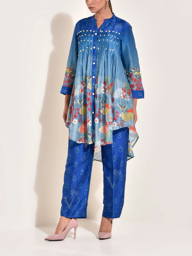 Blue Vasansi Silk Co Ord set