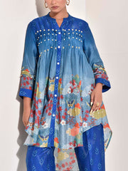 Blue Vasansi Silk Co Ord set