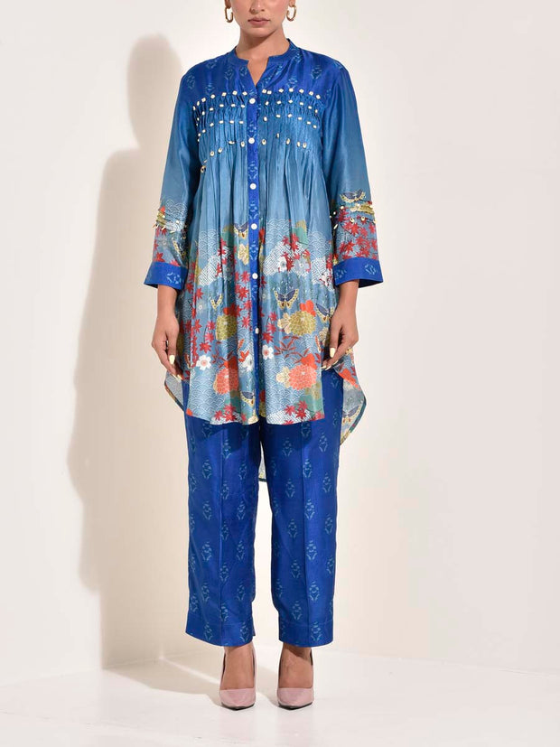 Blue , Vasansi Silk , Co Ord set