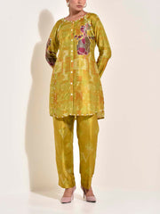 Android Green Vasansi Silk Co Ord Set