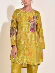 Android Green Vasansi Silk Co Ord Set