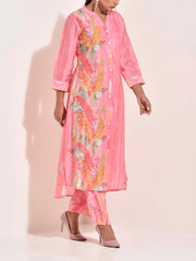 Pink Vasansi Silk Co Ord Set