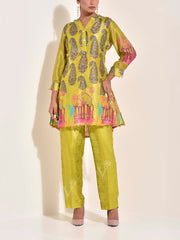 Lime Green , Green , Vasansi Silk , Co Ord Set