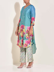 Blue Vasansi Silk Co Ord Set