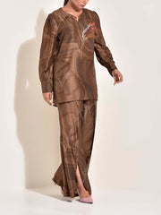 Brown Vasansi Silk Co Ord Set