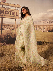 Cream Gota Patti Saree