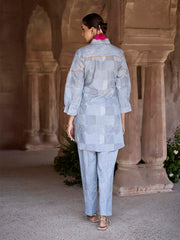 Grey Cotton Printed Co Ord Set