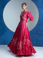 Pink Vasansi Silk  Gown