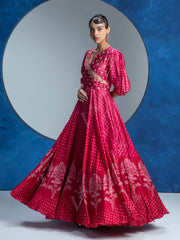 Pink Vasansi Silk  Gown