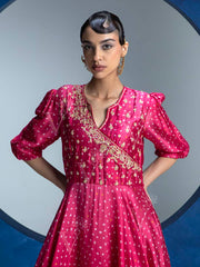 Pink Vasansi Silk  Gown