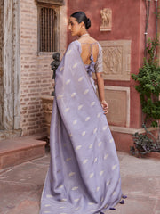 Mauve Tissue Banarasi Saree