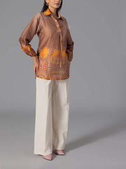 Brown Vasansi Silk Printed Top