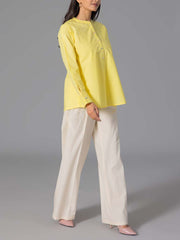 Yellow 60'S Poplin Top