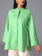 Bud Green 60'S Poplin Top