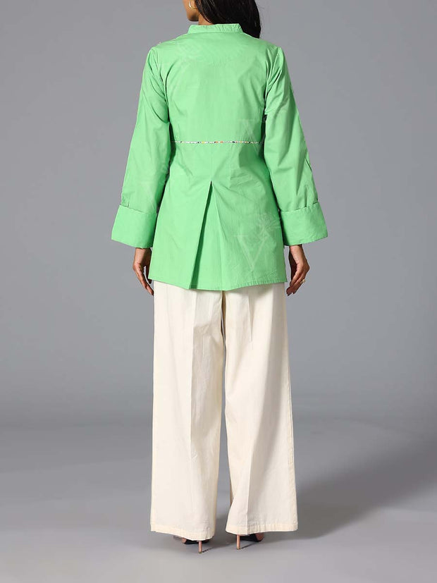 Bud Green 60'S Poplin Top