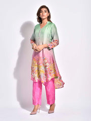 Multi Color Vasansi Silk Co Ord Set