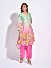 Multi Color Vasansi Silk Co Ord Set